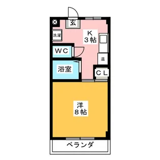 サンシティ杉山III【4階】の間取り