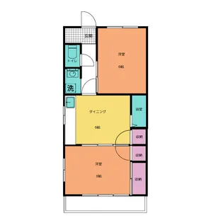 甚兵衛ハイツ【3階】の間取り