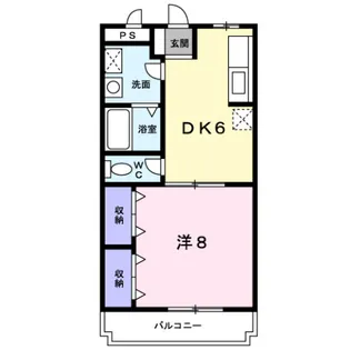 ローフィルド【4階】の間取り