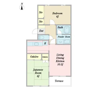 アゼリアコート【2階】の間取り