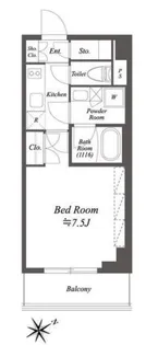 ブライズ白金台【4階】の間取り