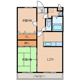クレストコート2【3階】の間取り