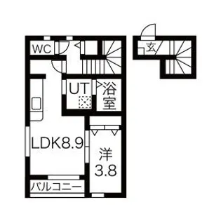 オリーブ5番館【2階】の間取り