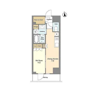LaSante 上野【10階】の間取り