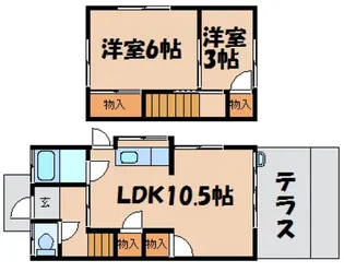 広島県安芸郡海田町畝1【一戸建】の間取り