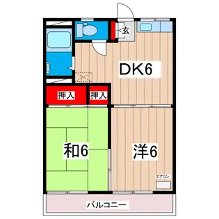 茨城県日立市大久保町4【アパート】の間取り