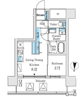 大阪府大阪市淀川区東三国5【マンション】の間取り