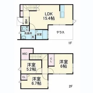 静岡県浜松市中央区和合町【一戸建】の間取り
