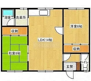 マンションことぶき【1階】の間取り