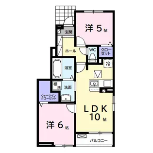 ロンボヌール【1階】の間取り