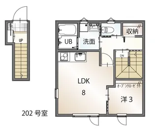 山猫荘【2階】の間取り