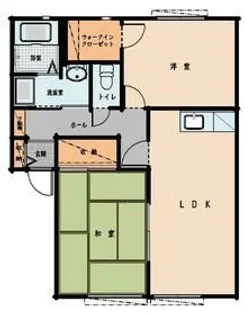 シティハイツクレベール28 F【1階】の間取り