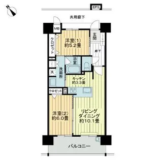 アルファステイツおもろまち【9階】の間取り