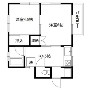 埼玉県志木市幸町4【アパート】の間取り