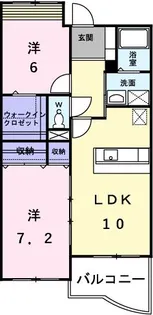 シルクスクェア【1階】の間取り