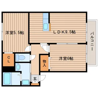 コートアフィニティ【2階】の間取り