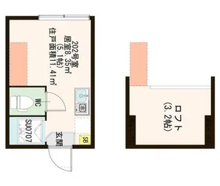 東京都世田谷区上北沢5【アパート】の間取り