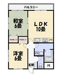 ベイサイドマンション【3階】の間取り