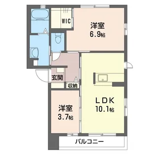 神奈川県海老名市上今泉1【アパート】の間取り