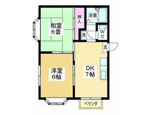 メゾン奥富【2階】の間取り