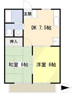 エクセレンス関谷A棟【2階】の間取り