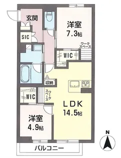 アルモ フェリオ【2階】の間取り