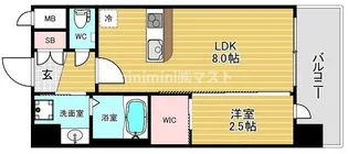 セレニテ南堀江エクラ【4階】の間取り