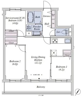 東京都練馬区早宮2【マンション】の間取り