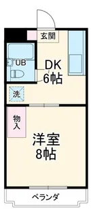 マンションアカンサスII【1階】の間取り