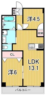 フェアリーヒルズ保木間【2階】の間取り