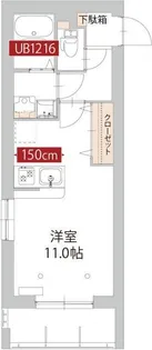 フリメール【3階】の間取り