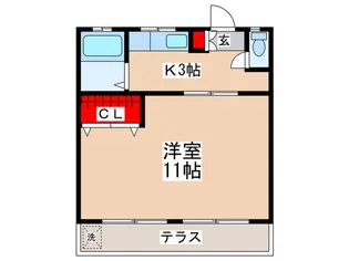 コーポルピナス【1階】の間取り