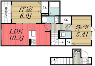 千葉県市原市郡本3【アパート】の間取り