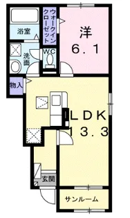 ポタージュ【1階】の間取り