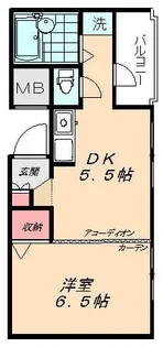 ヴィーヴル駒込【2階】の間取り
