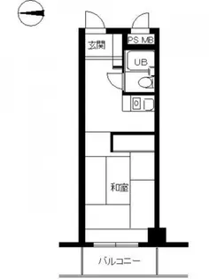 スカイコート市ヶ谷【4階】の間取り