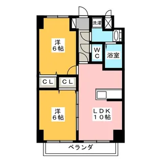 グランメールコート白銀【5階】の間取り