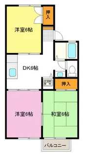 ストークハイツ国見【2階】の間取り