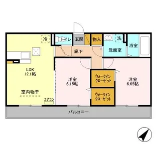 エスペランサB【3階】の間取り