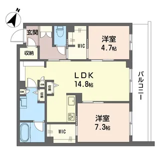 スーラグリシーヌ【2階】の間取り