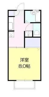 ハウディかいだA棟【2階】の間取り