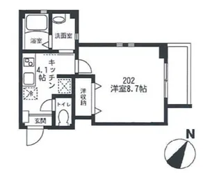 プレティエ東松原【2階】の間取り