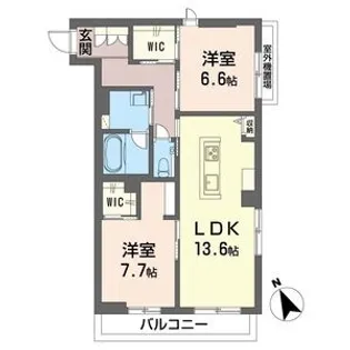 ボヌール ビンゴ【3階】の間取り