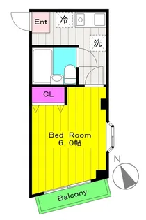 第6メゾン中澤【4階】の間取り