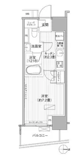 ヒューリックレジデンス新御茶ノ水【6階】の間取り