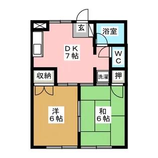 ガーデンホームズB【1階】の間取り