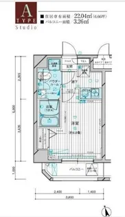 メインステージ西荻窪駅前【6階】の間取り