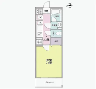 ベルク城山弐番館【2階】の間取り