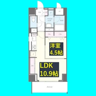 愛知県名古屋市中区新栄1【マンション】の間取り