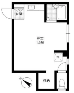 1Rの間取り画像